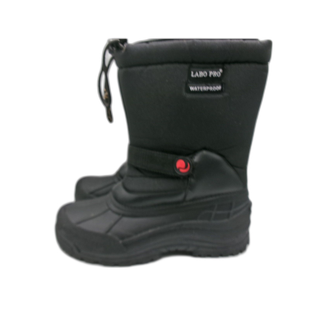 Labo Pro Waterproof Black Pull On Winter Snow Boots Size 9 Men's Removable Liner